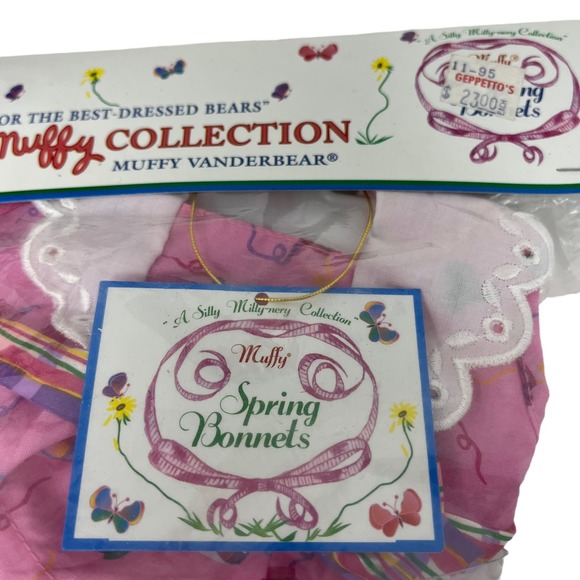 Muffy Vanderbear 8" Santa Claus Bear  +‎ Spring Bonnets & Gypsy Outfits Lot - Picture 4 of 13